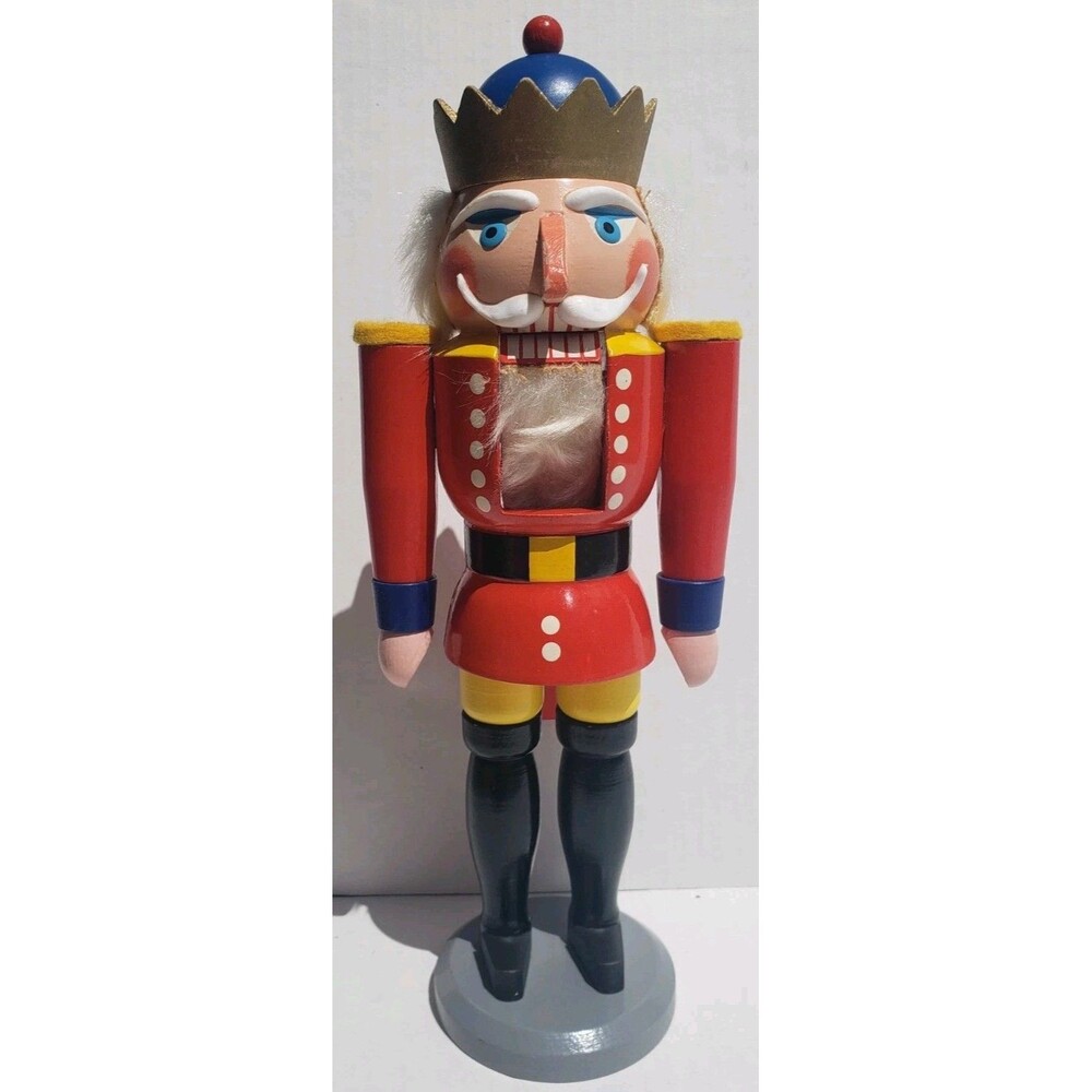Christian Ulbricht Seiffener King Nutcracker 13.5" Erzgebirge volkskunst Germany